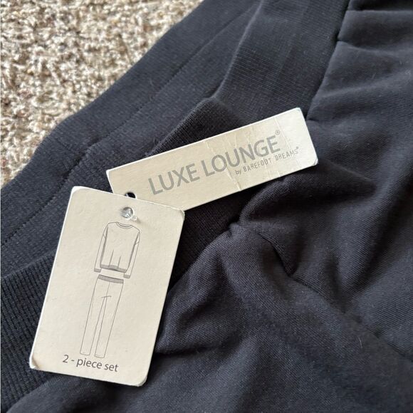 Barefoot Dreams Pants Luxe Lounge New Black Womens Size Large Tall - Picture 5 of 8